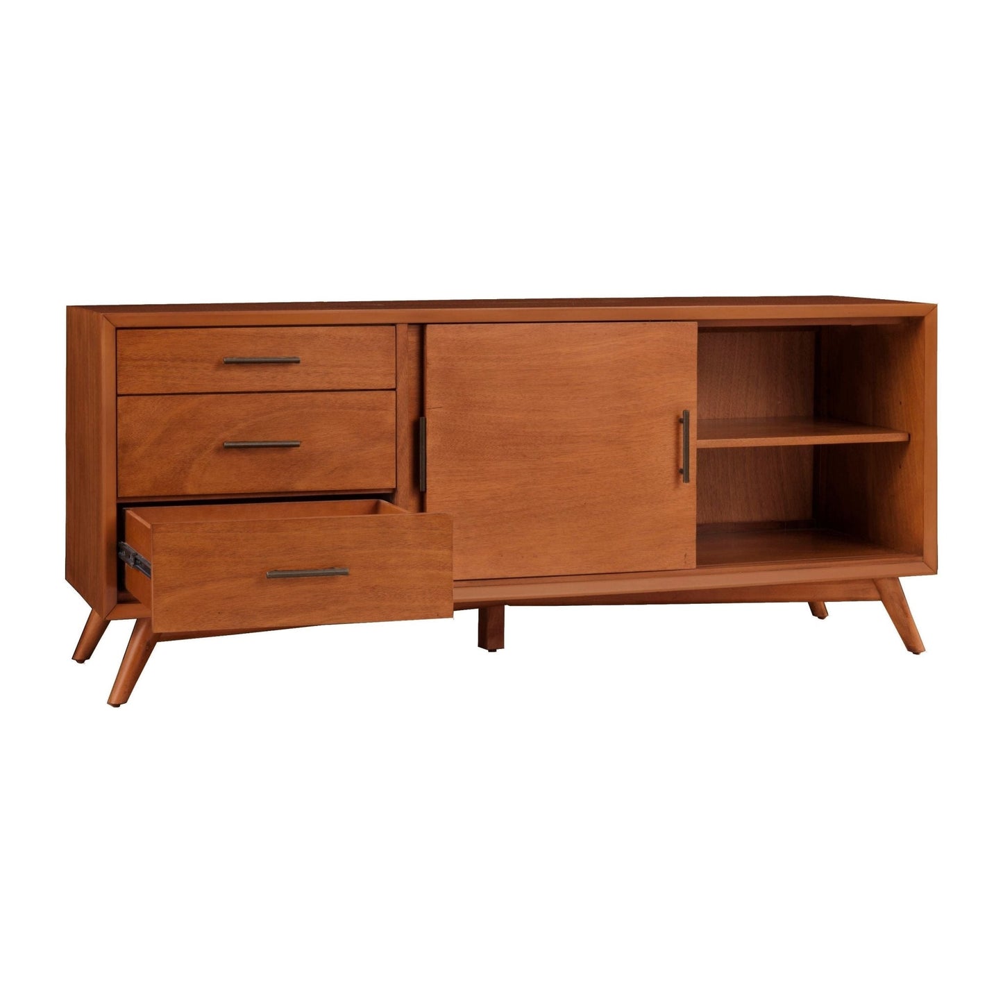 Flynn Large TV Console, Cherry Acorn