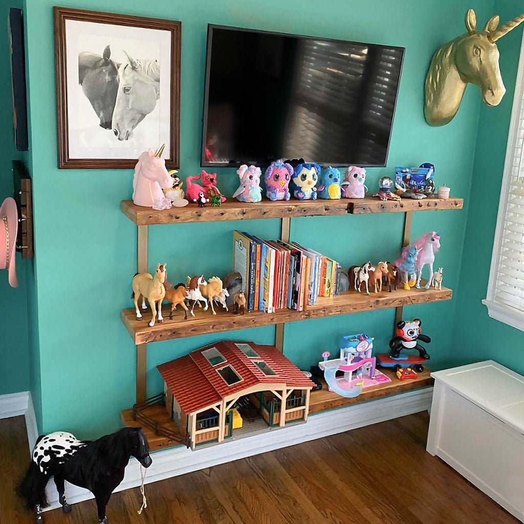 Wall Mount 3 Shelf Unit: 37" H