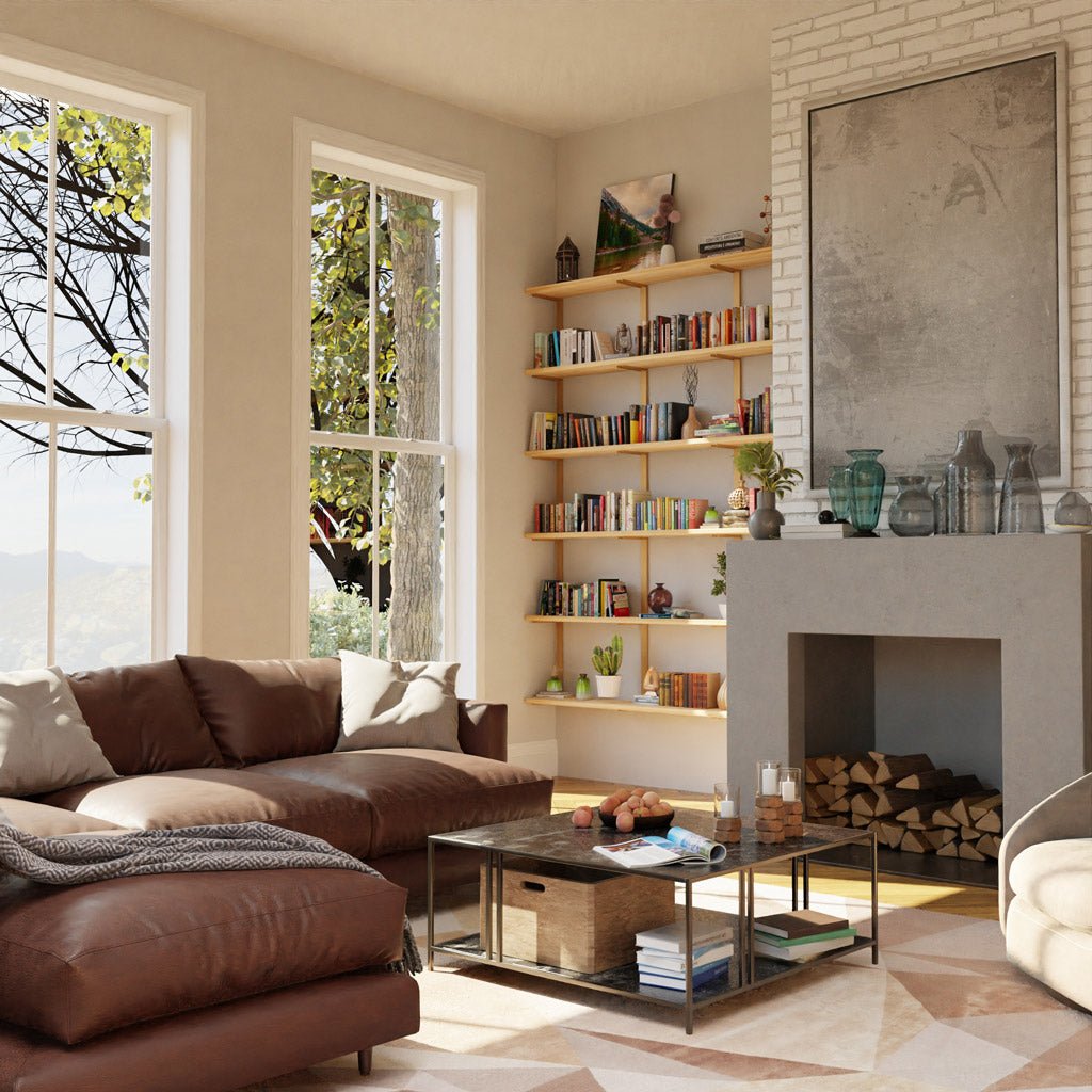 Wall Mount 6 Shelf Unit: 89.5" H