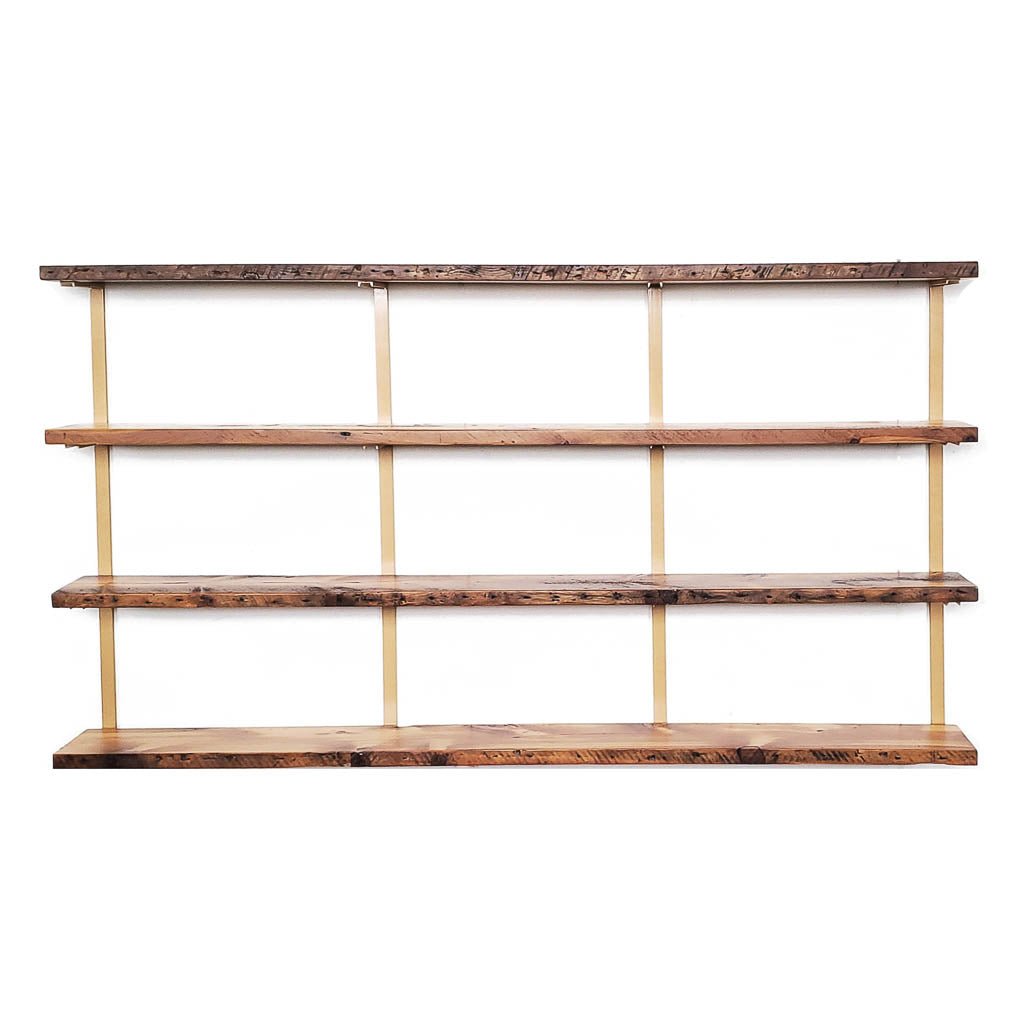 Wall Mount 4 Shelf Unit: 54.5" H