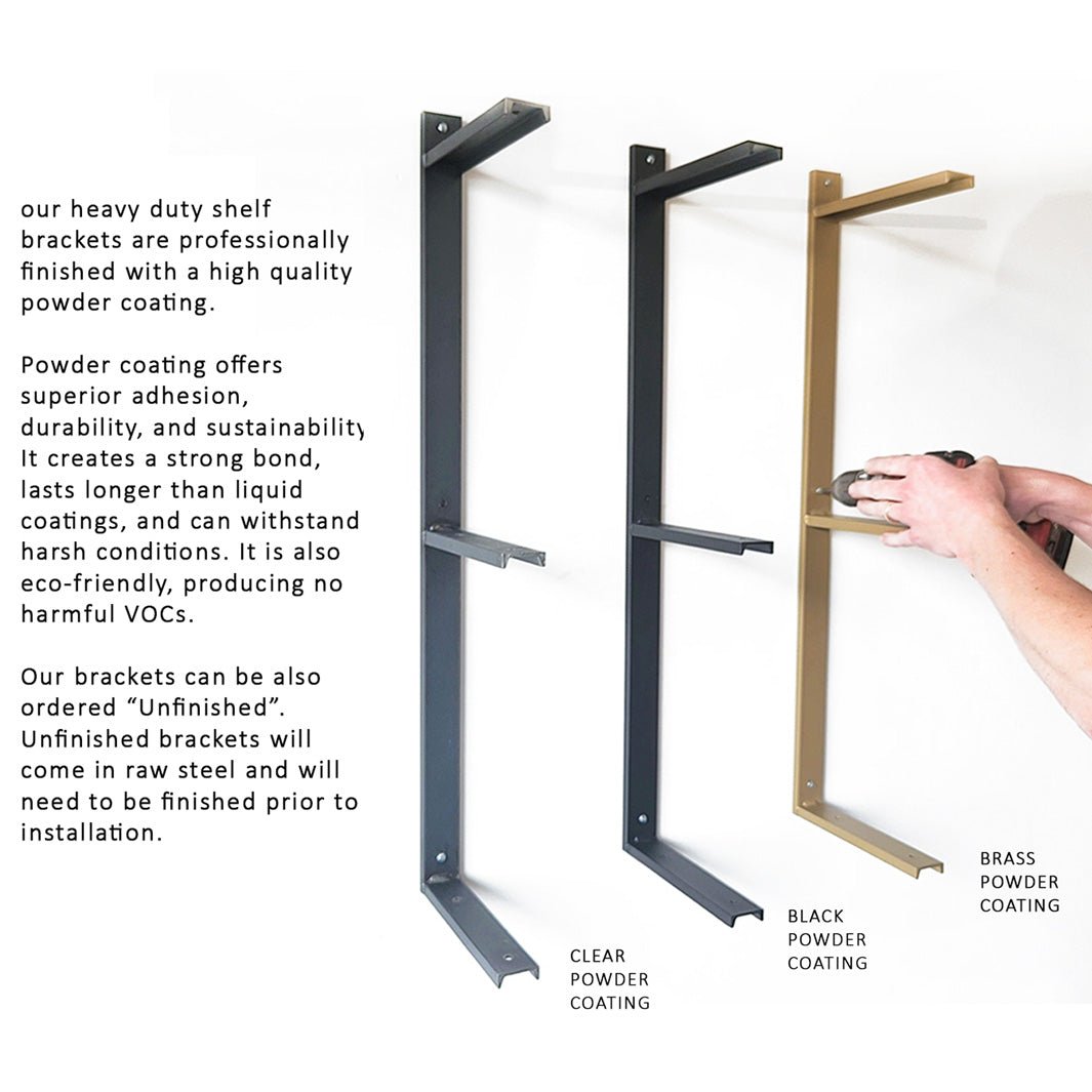 Heavy Duty Shelf Brackets with Bookends