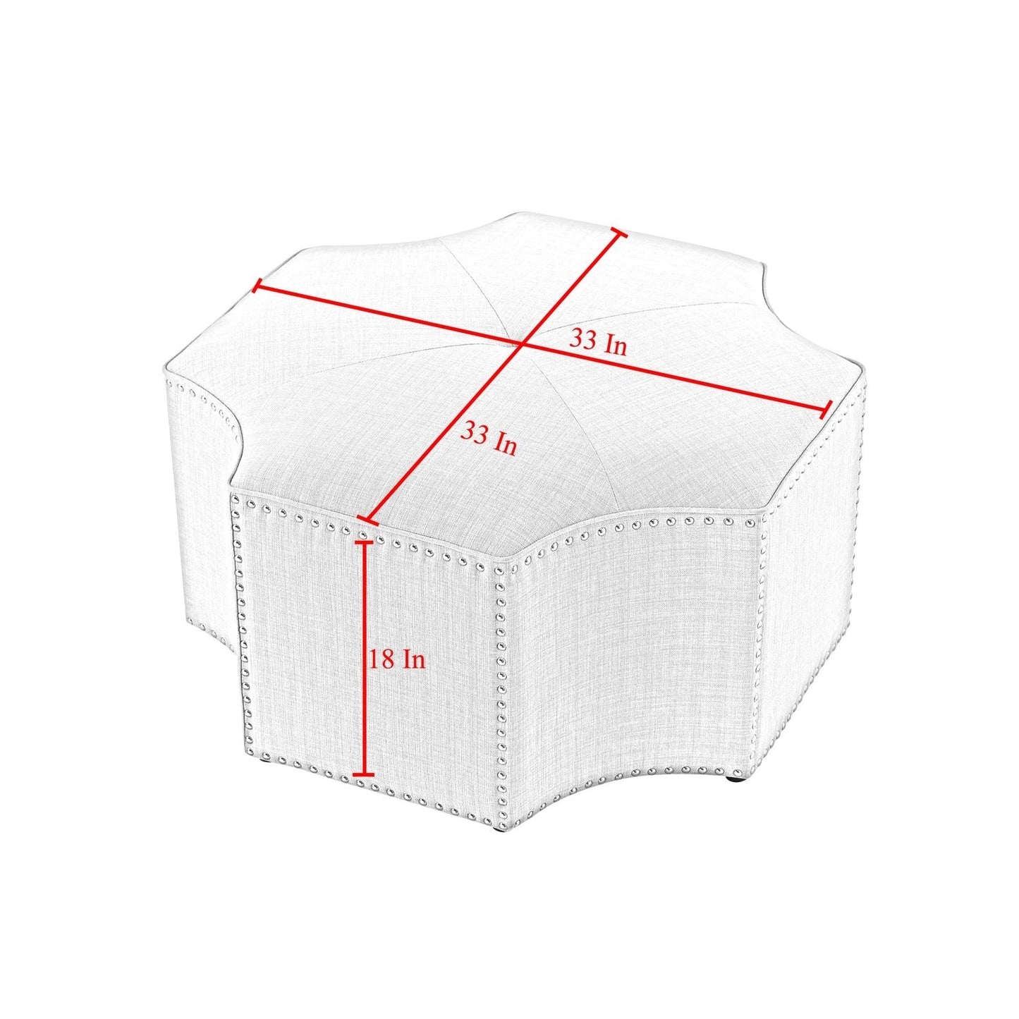 Fiorella Velvet Cocktail Ottoman