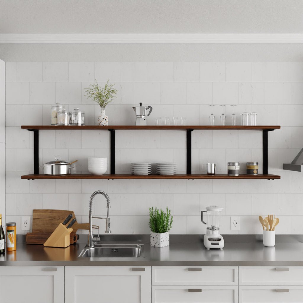 Wall Mount 2 Shelf Unit: 19.5" H