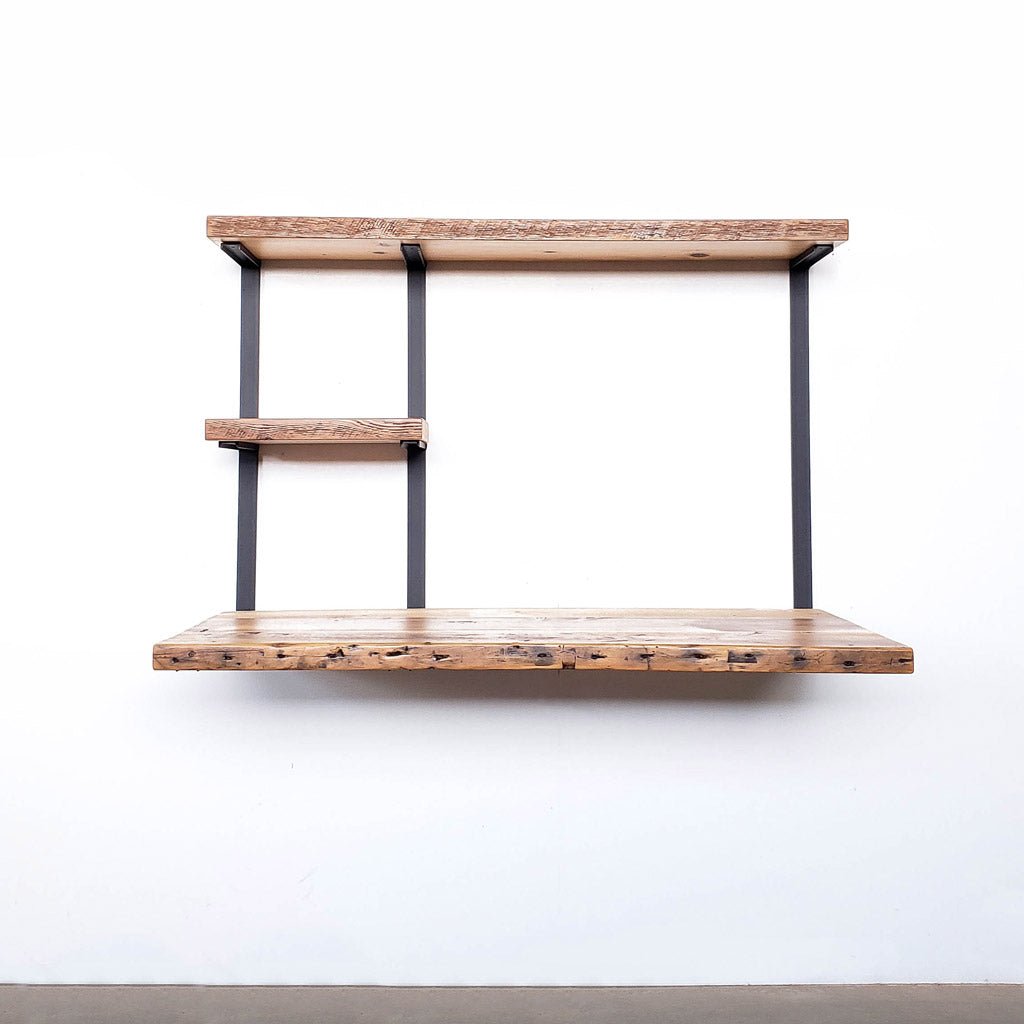 Floating Desk + 2 Shelves