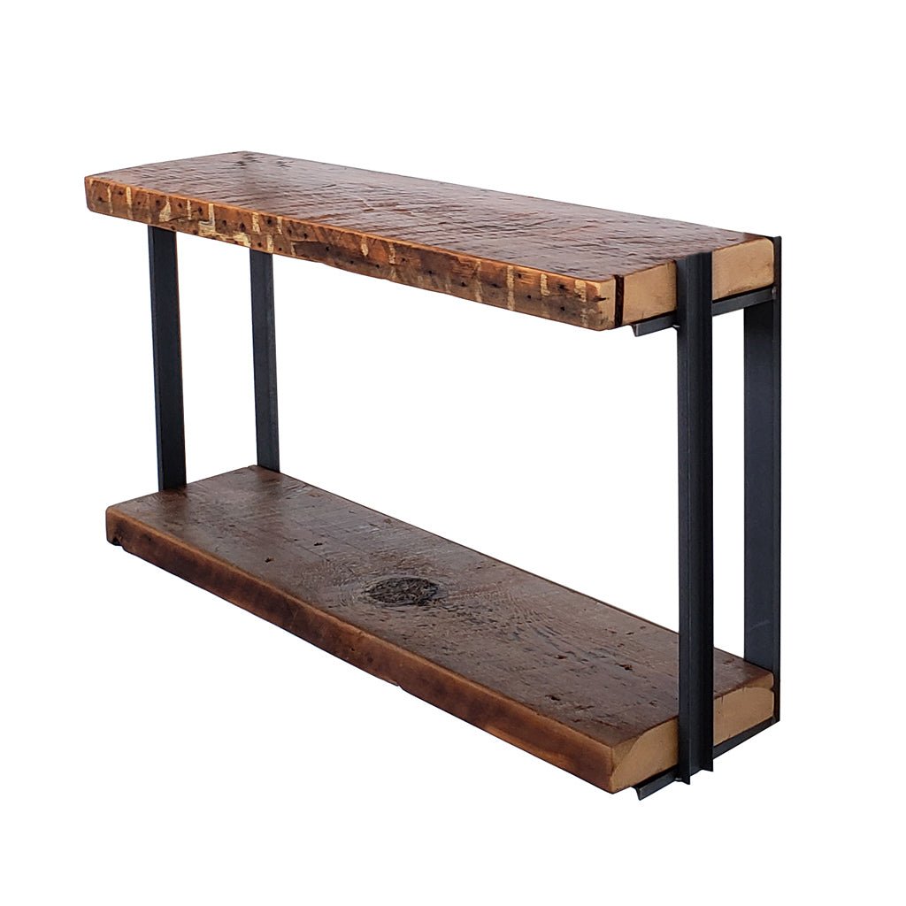 Wall Mount 2 Shelf Unit with Bookends: 19.5"H