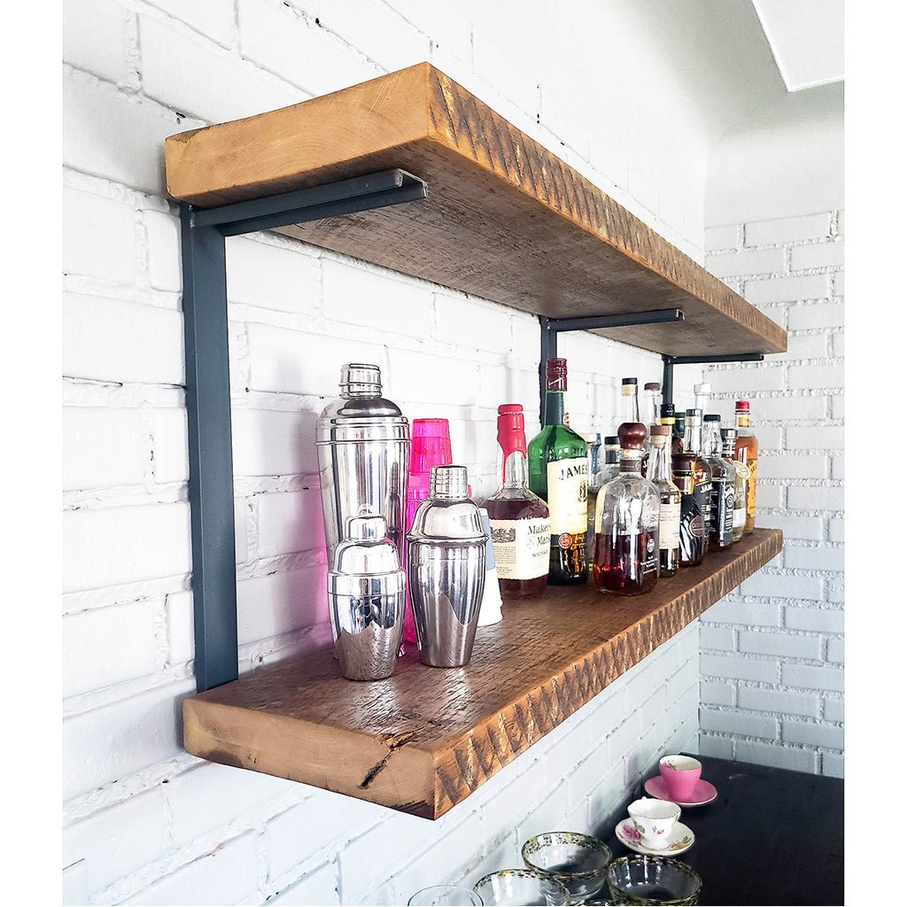 Wall Mount 2 Shelf Unit: 19.5" H