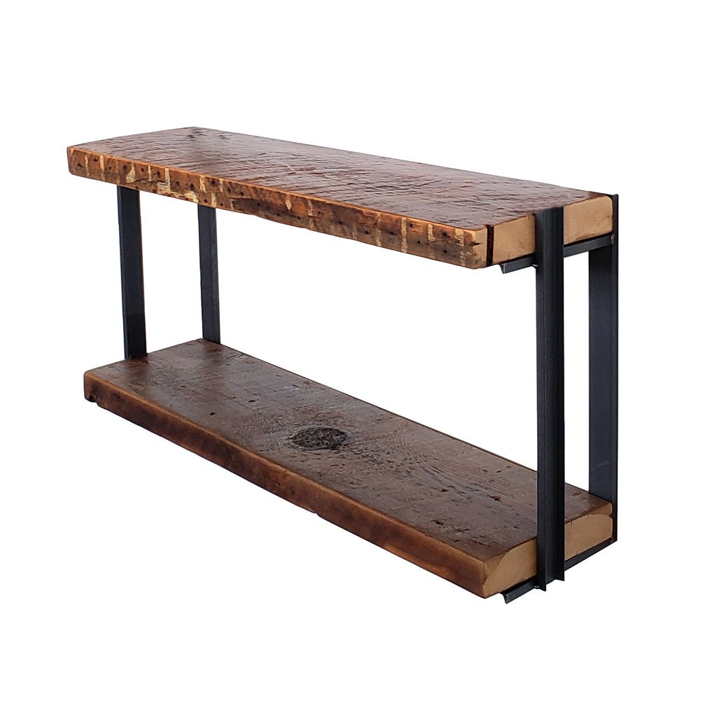 Wall Mount 2 Shelf Unit with Bookends: 16" H