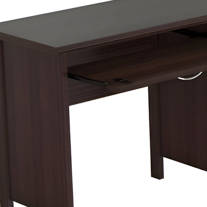 47" Espresso Computer Desk With Two Drawers