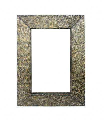 Bronze Rectangle Accent Metal Mirror