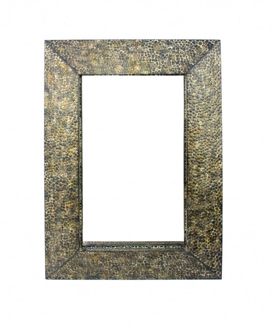 Bronze Rectangle Accent Metal Mirror