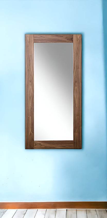 79" Brown Framed Full Length Hanging Mirror