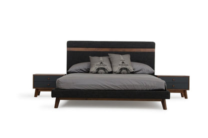 Black and Gray Bed Frame