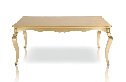 30" Golden Crocodile Lacquer Table