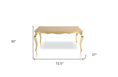 30" Golden Crocodile Lacquer Table