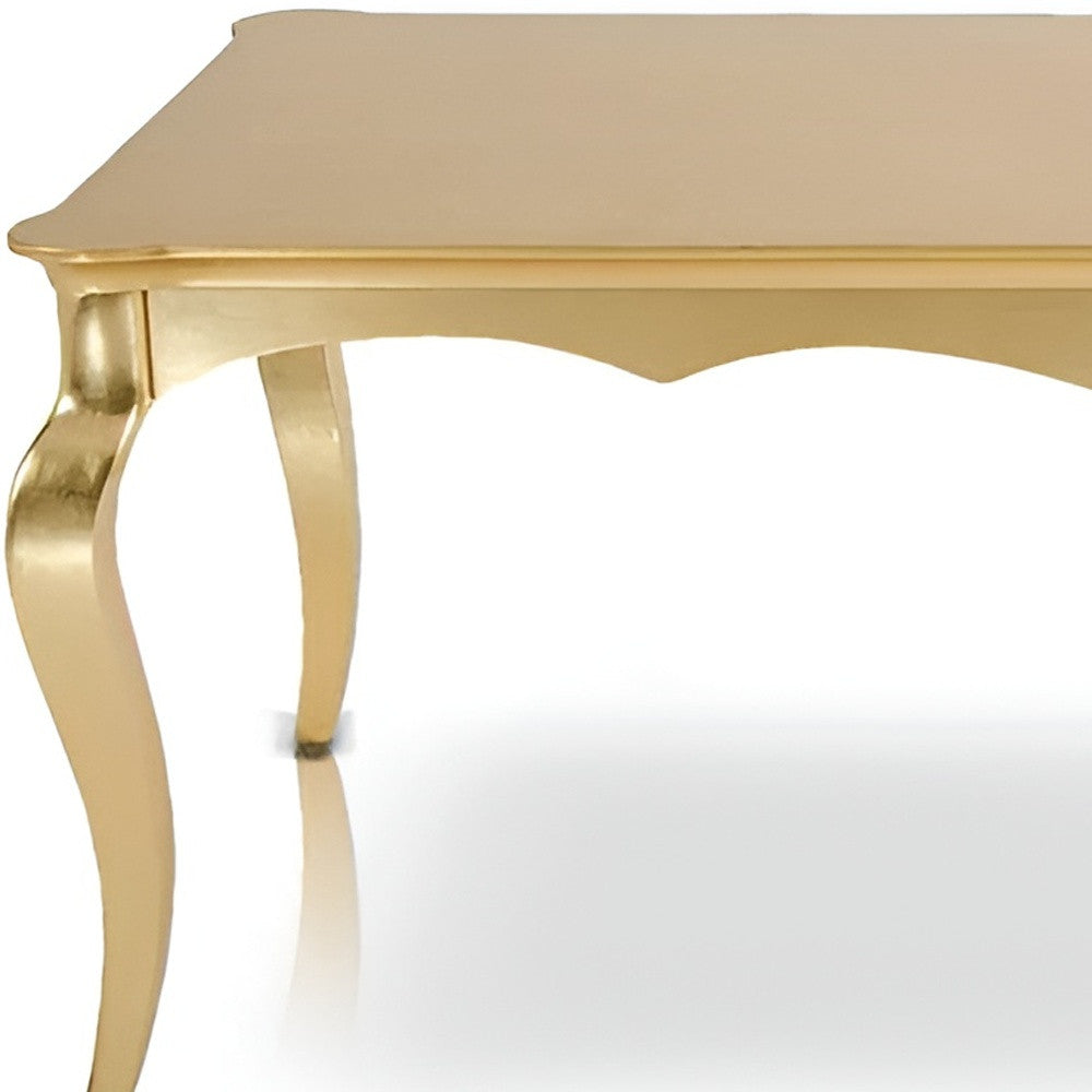 30" Golden Crocodile Lacquer Table