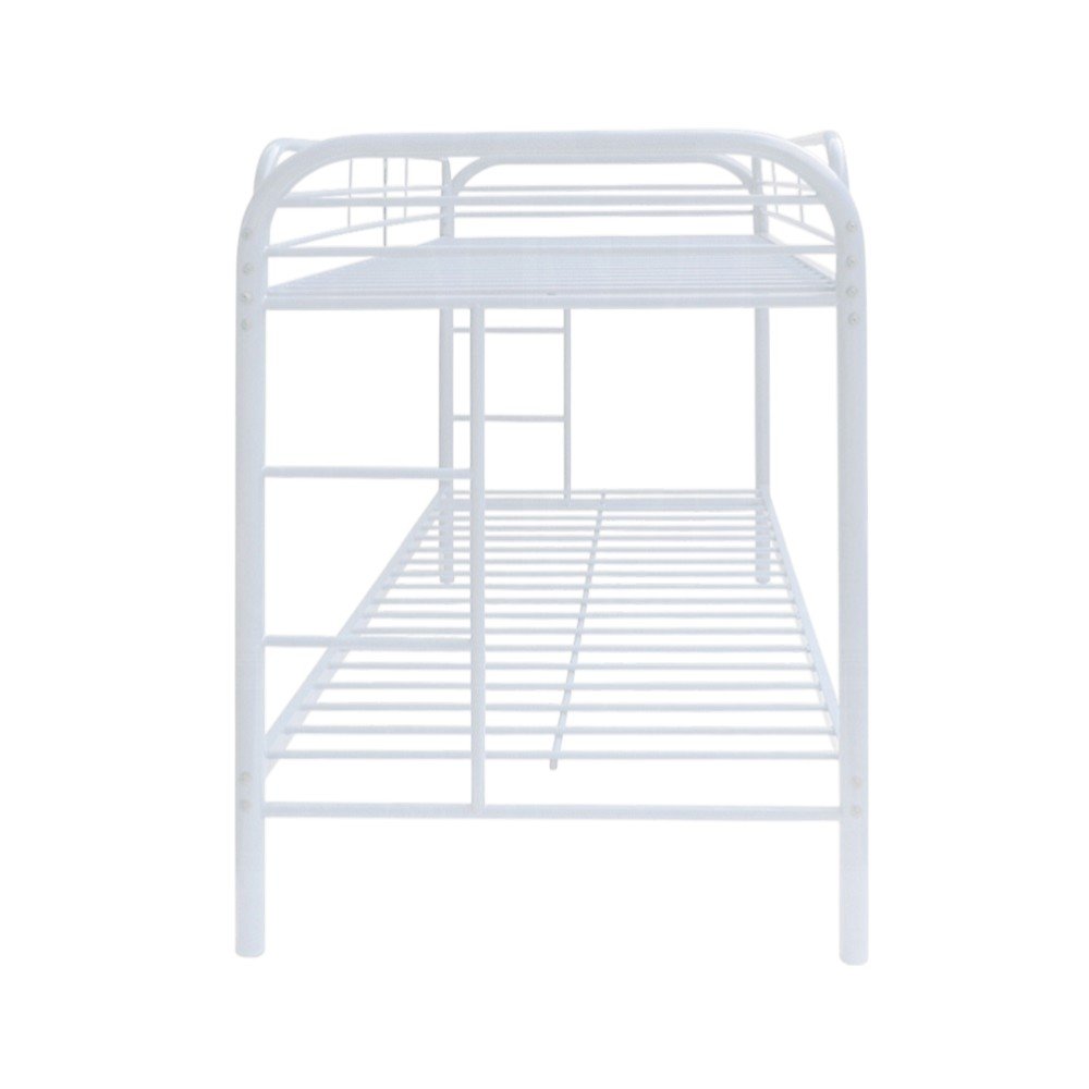 Black Twin Over Twin Metal Bunk Bed