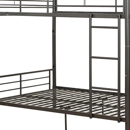 Gunmetal Full Over Full Metal Bunk Bed
