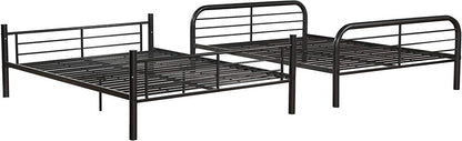 Gunmetal Full Over Full Metal Bunk Bed