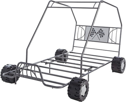 Gunmetal Steel Twin Bed Frame