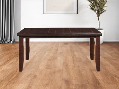 48" Dark Brown Solid Manufactured Wood Dining Table