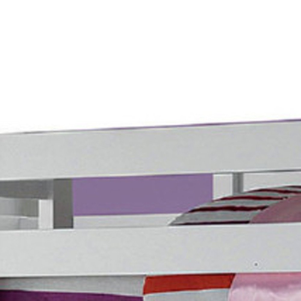 66" White Five Tier Standard Bookcase With Five Drawers