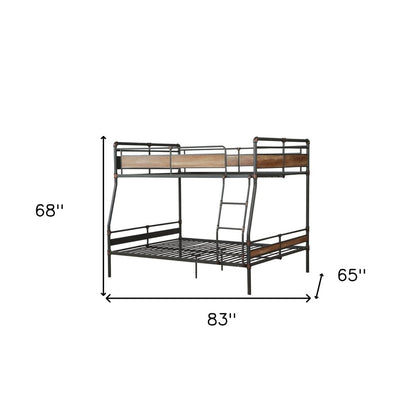 Bronze Queen Over Queen Metal Bunk Bed