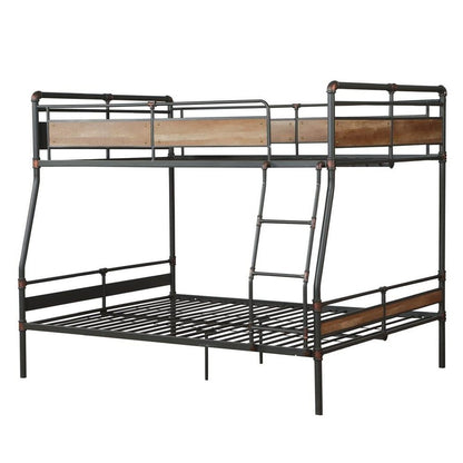 Bronze Queen Over Queen Metal Bunk Bed