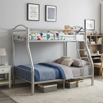 78" X 56" X 67" Twin Over Full Black Bunk Bed