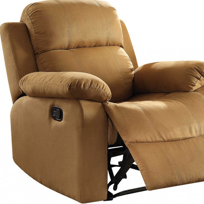 36" Brown Microfiber Recliner