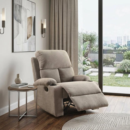 32" Gray Linen Recliner