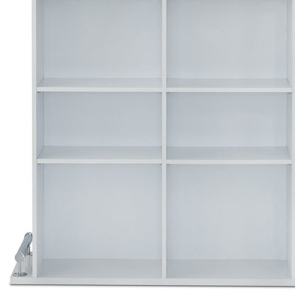 47" White Wood Rectangular Bar Table