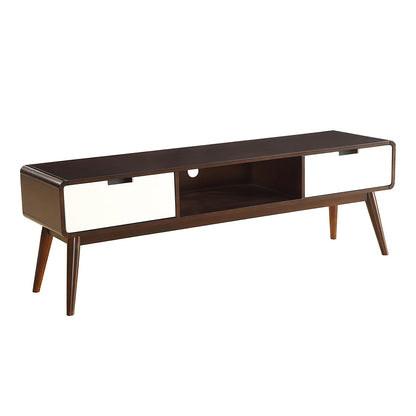 59" Brown Open Shelving TV Stand