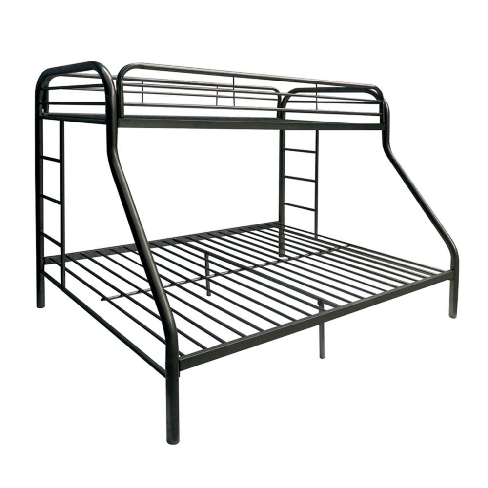 78" X 54" X 60" Twin Over Full Blue Metal Tube Bunk Bed