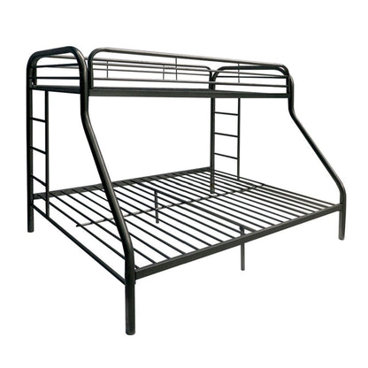 78" X 54" X 60" Twin Over Full Blue Metal Tube Bunk Bed