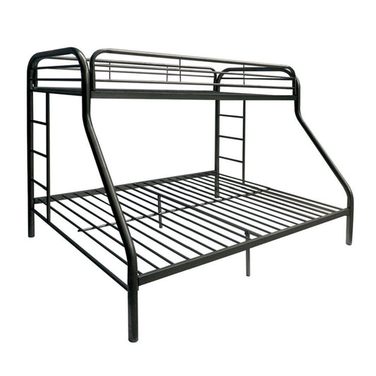 78" X 54" X 60" Twin Over Full Red Metal Tube Bunk Bed