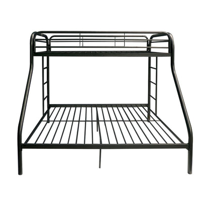 78" X 54" X 60" Twin Over Full Blue Metal Tube Bunk Bed