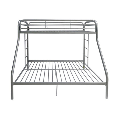 78" X 54" X 60" Twin Over Full Blue Metal Tube Bunk Bed