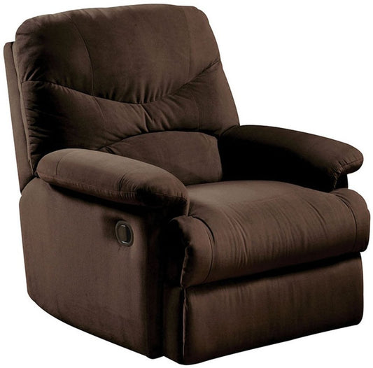 35" Chocolate Microfiber Recliner