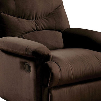 35" Chocolate Microfiber Recliner