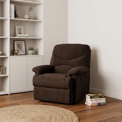 35" Chocolate Microfiber Recliner