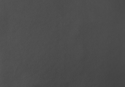 Set of Two Gray And Silver Upholstered Faux Leather Dining Side Chairs