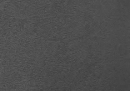 Set of Two Gray And Silver Upholstered Faux Leather Dining Side Chairs