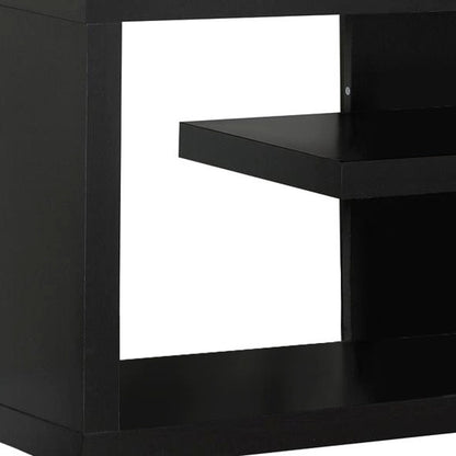 16" Dark Brown Cabinet Enclosed Storage TV Stand