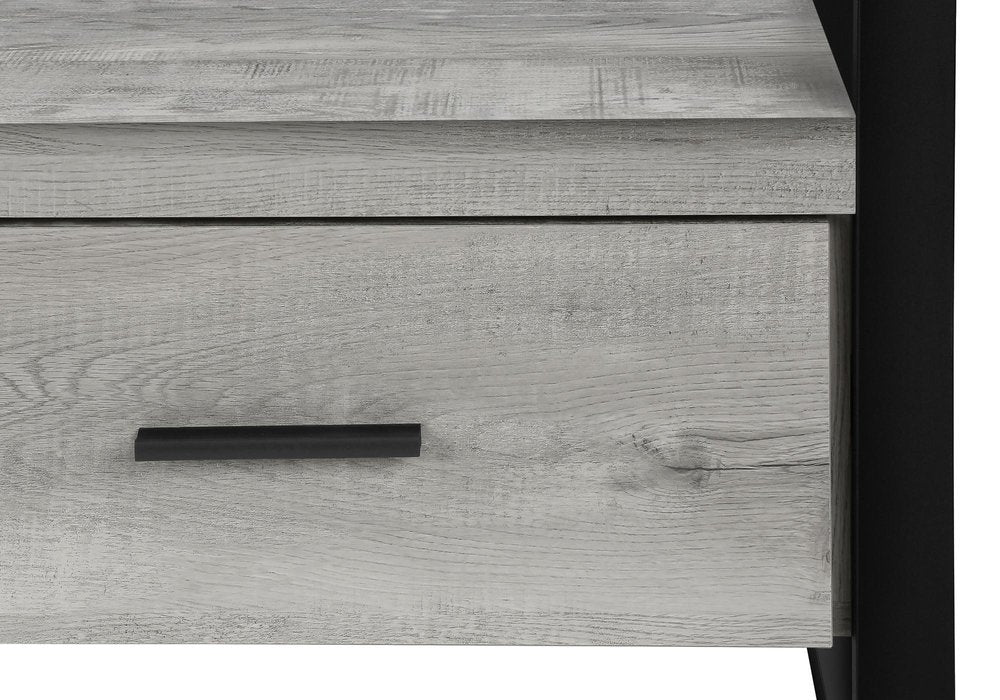 59" Brown and Black Cabinet Enclosed Storage TV Stand