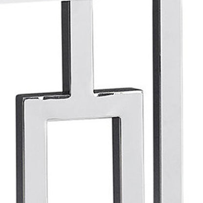 47" White Floor Shelf Console Table With Storage