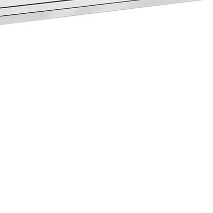 48" White and Silver Console Table And Drawers