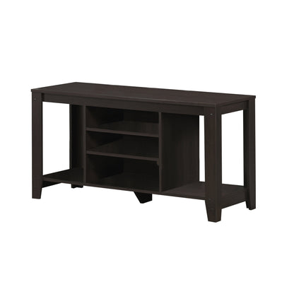 17" Deep Taupe Open Shelving TV Stand