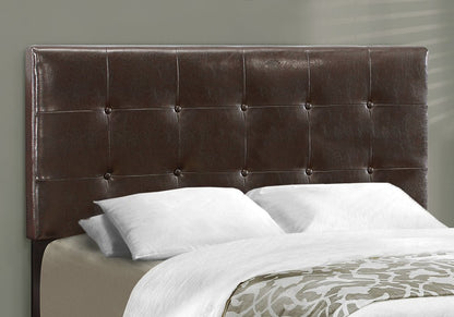 Beige Full Tufted Upholstered Bed Frame
