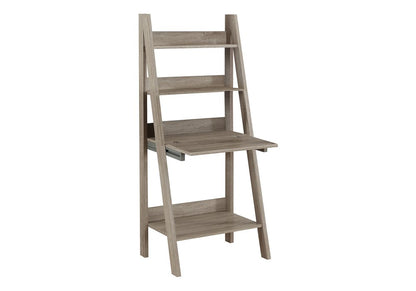 26" Taupe Wood Ladder Desk