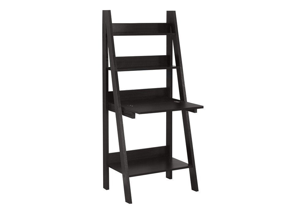 26" Taupe Wood Ladder Desk
